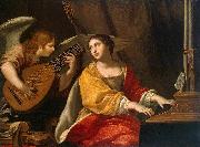 Jacques Blanchard Saint Cecilia oil on canvas